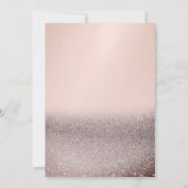 Witch Pet Wine Roos Glitter Bokeh Baby shower Kaart (Achterkant)