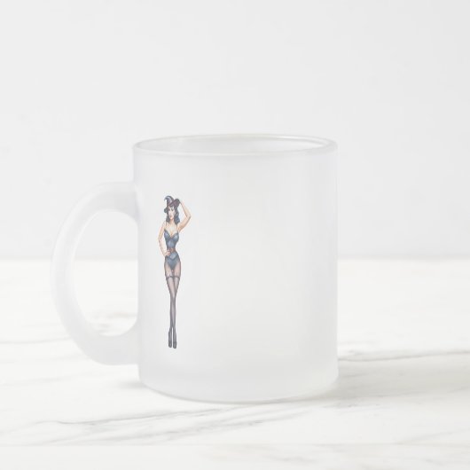 witch pin up glass matglas koffiemok (Links)