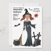 Witch Please 60th Birthday Womens New Funny Kaart (Voorkant)
