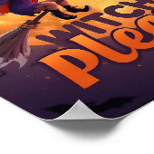 Witch Please beroemd gemaakt door Funny Halloween  Poster (Hoek)