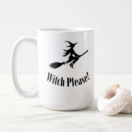 Witch Please Coffee mok 15oz (Met donut)