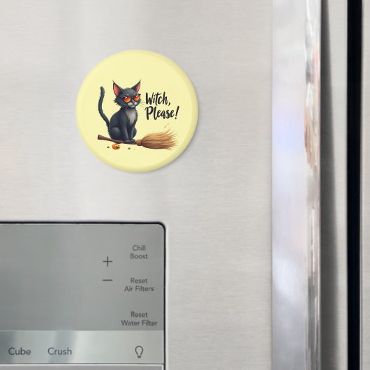 "Witch, Please!" Cool Black Cat Magnet (Insitu (Koelkast))