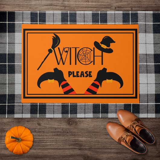 Witch Please - Funny Halloween  Deurmat