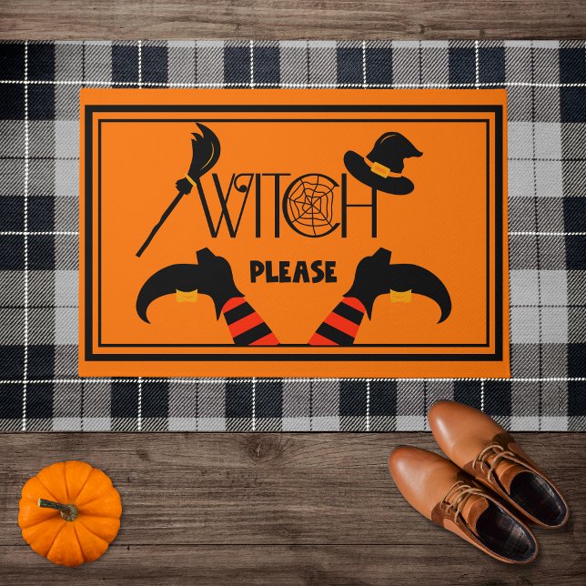 Witch Please - Funny Halloween  Deurmat (Creator heeft geüpload)