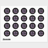 Witch Please Funny Halloween Party Spooky Cute  Ronde Sticker (Vel)