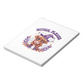 Witch Please Highland Cow Halloween Notitieblok (Linkerzijde)