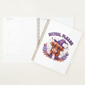Witch Please Highland Cow Halloween Planner (Display)