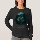 Witch Please, I Sparkle mouwen T-shirt (Voorkant)