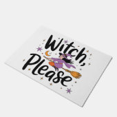 Witch, Please - Leuk en brutaal Halloween-ontwerp Deurmat (Schuin)