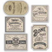 Witch Potion Label Halloween Decoration (Voorkant)