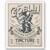 Witch Potion Label Halloween Decoration (Voorkant)