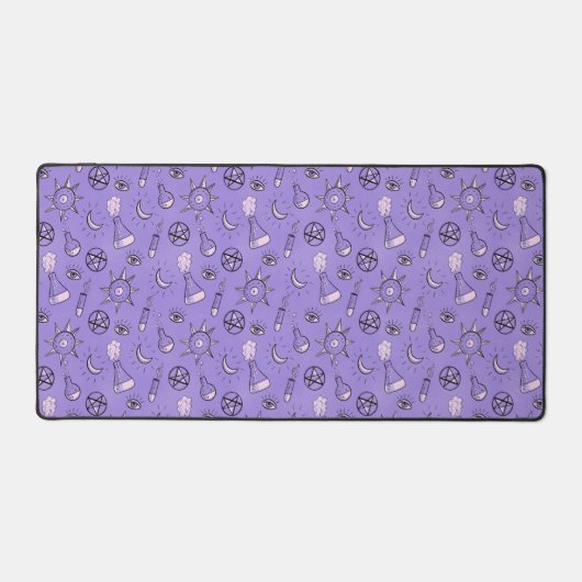 Witch Potions Paars Alchemy Pattern Bureaumat (Voorkant)