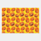 Witch Pumpkin Black Cat Design Perfect Halloween Inpakpapier Vel (Voorkant)