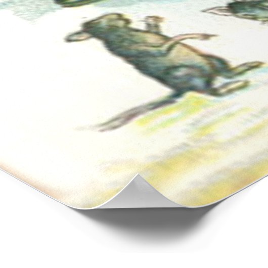 Witch Pumpkin-Man in de muis Poster (Hoek)