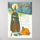 Witch Pumpkin-Man in de muis Poster (Voorkant)