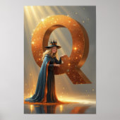 Witch Queen – Halloween Alphabet Wall Art Poster (Voorkant)