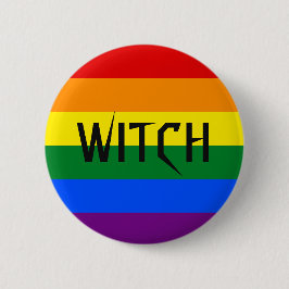WITCH Rainbow Button