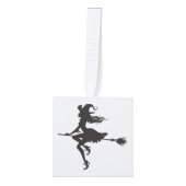 Witch Riding Broom Halloween Thunder_Cove Decoratie (Voorkant)