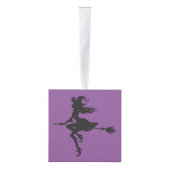 Witch Riding Broom Halloween Thunder_Cove Decoratie (Rechts)