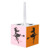 Witch Riding Broom Halloween Thunder_Cove Decoratie (Achter hoekig)