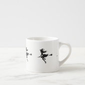 Witch Riding Broom Halloween Thunder_Cove Espresso Kop (Rechts)