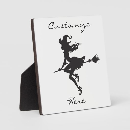 Witch Riding Broom Halloween Thunder_Cove Fotoplaat (Voorkant)