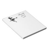 Witch Riding Broom Halloween Thunder_Cove Notitieblok (Schuin)