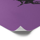 Witch Riding Broom Halloween Thunder_Cove Poster (Hoek)