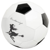 Witch Riding Broom Halloween Thunder_Cove Voetbal (Drie kwart)