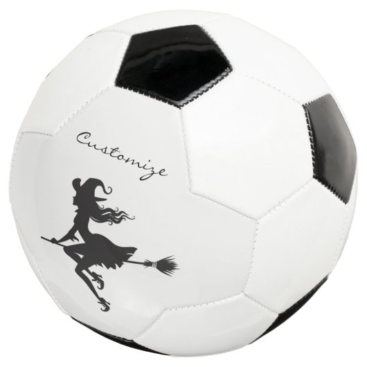 Witch Riding Broom Halloween Thunder_Cove Voetbal (Drie kwart)