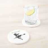 Witch Riding Broom Halloween Thunder_Cove Zandsteen Onderzetter (Zijkant)