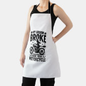 Witch Riding Motorcycle Halloween Schort (Insitu)