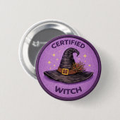 Witch Ronde Button 5,7 Cm (Voorkant /achterkant)
