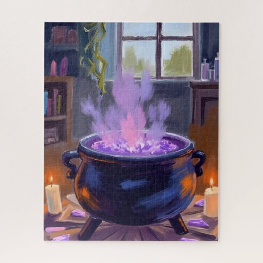 Witch’s Cauldron Halloween Spooky Legpuzzel (Verticaal)