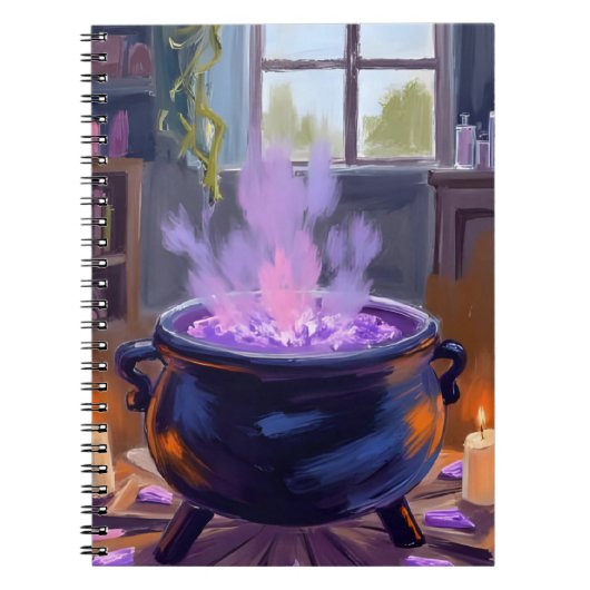 Witch’s Cauldron Halloween Spooky Notitieboek (Voorkant)