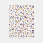 Witch School Kit Waterverf Pattern Fleece Blanket Deken (Voorkant)