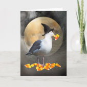 Witch Seagull Halloween Kaart (Voorkant)