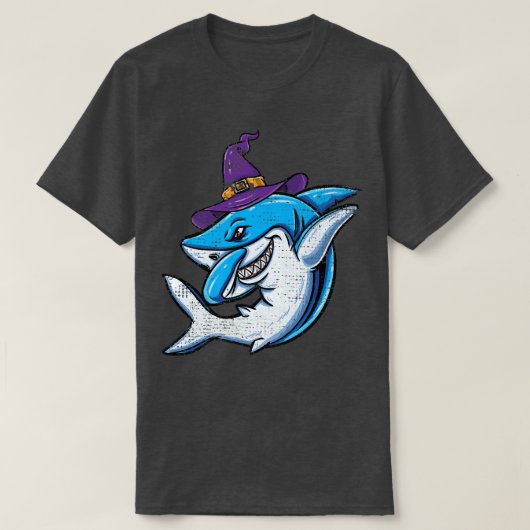 Witch Shark Girls Halloween T-shirt (Design voorkant)