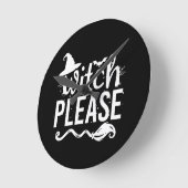 Witch Shirt Witch Shirt Funny Halloween Ronde Klok (Hoek)