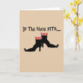 Witch Shoes T-shirts en cadeautjes Kaart (Gele Bloem)