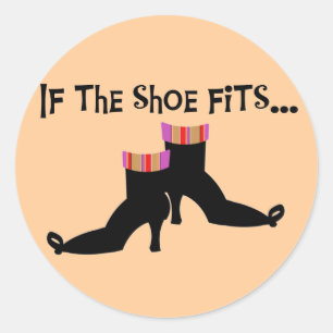 Witch Shoes T-shirts en cadeautjes Ronde Sticker