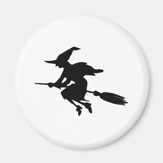 Witch Silhouette Magneet (Voorkant)