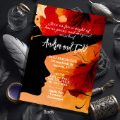 Witch Silhouette waterverf bewerkbaar Halloween Kaart