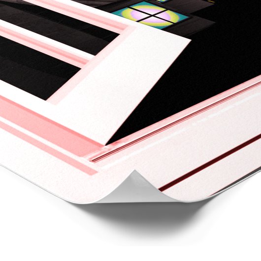 Witch Silhouette Window Halloween Poster (Hoek)