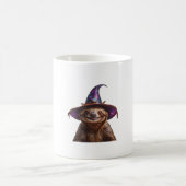 Witch Sloth Halloween trick or treat spooky pumpki Koffiemok (Center)