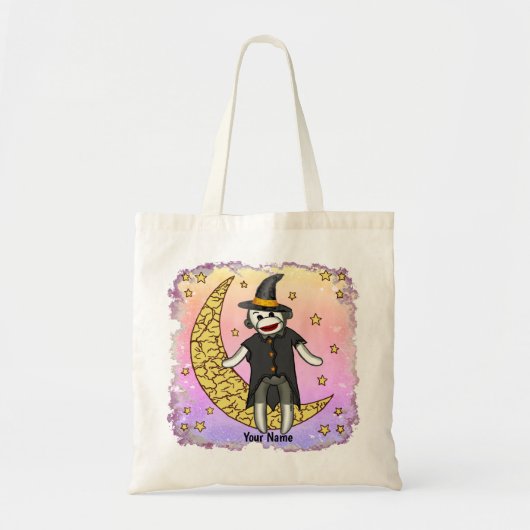 Witch Sock Monkey Tote Bag (Voorkant)