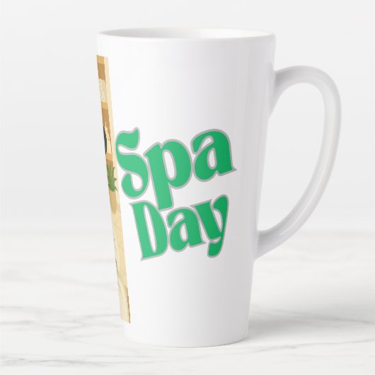 Witch Spa Day Funny Humor Latte Mok (Rechts)