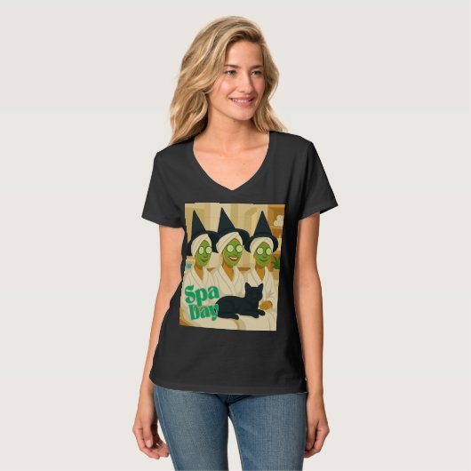 Witch Spa Day Funny Humor  T-shirt (Voorkant volledig)