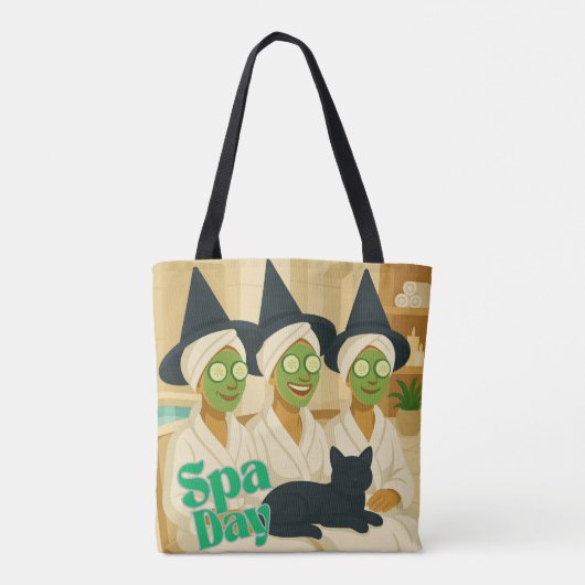 Witch Spa Day Funny Humor Tote Bag (Achterkant)
