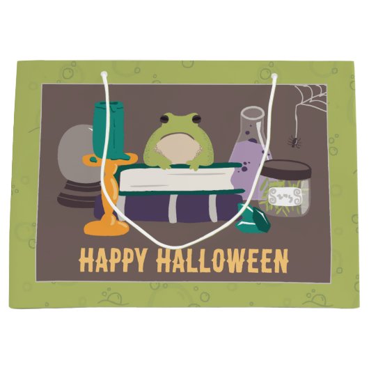 Witch Spell Ingrediënten Halloween Groot Cadeauzakje (Voorkant)